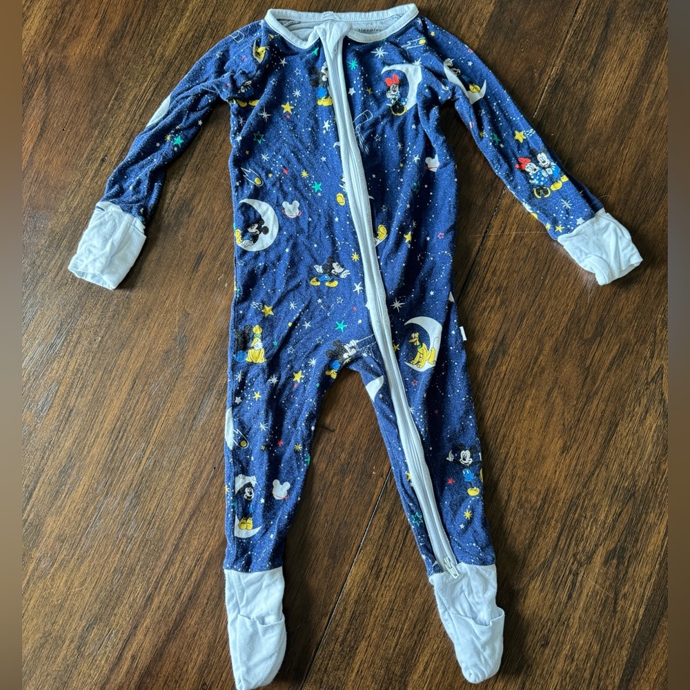 Little Sleepies Disney Mickey and Friends Bamboo Zippy Pajamas